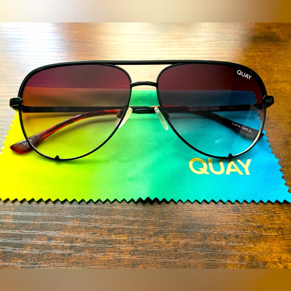 Quay High-Key Mini Blk/Brn Fade